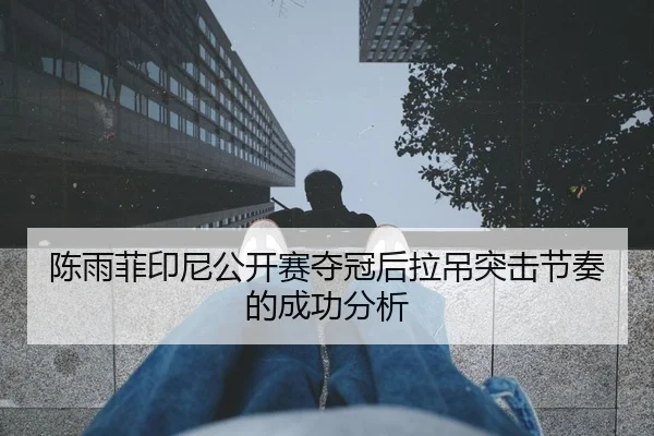 陈雨菲印尼公开赛夺冠后拉吊突击节奏的成功分析